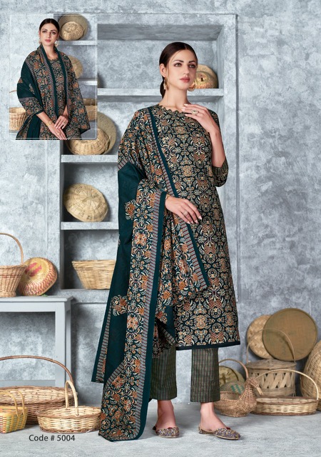 Vaibhav Pashmina Vol 5 Karachi Cotton Dress Material Catalog
